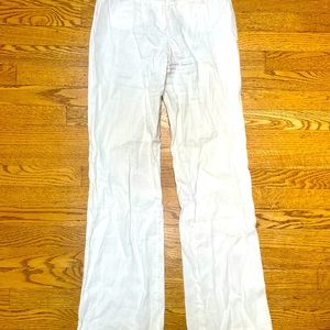BCBG MaxAzria linen cotton blend trouser.